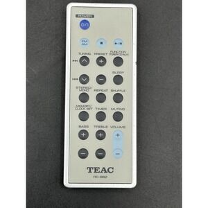 Teac RC-962 Remote Control  For Mini Audio System